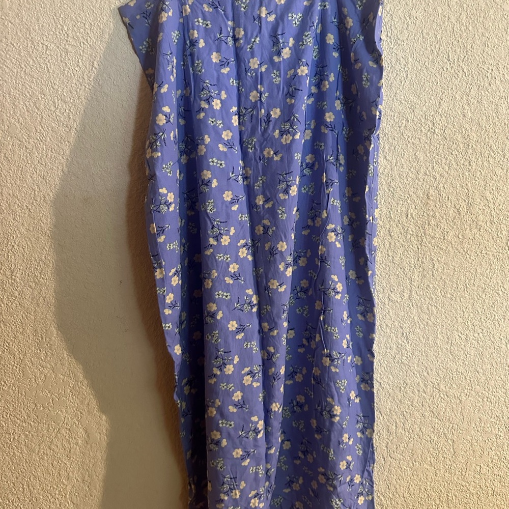 Floral Blue Maxi Skirt